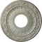 Ekena Millwork Nadia Ceiling Medallion (Fits Canopies up to 4 7/8"), 12 1/8"OD x 3 5/8"ID x 7/8"P, Flash Gold CM12NAFLS - alternate 1